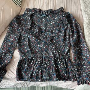 Madewell cropped blouse